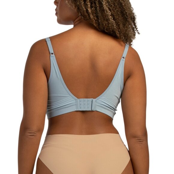 WARNERS Dusty Blue Easy Does It Allover Smooth Wireless Comfort Bra - Picture 2 of 2